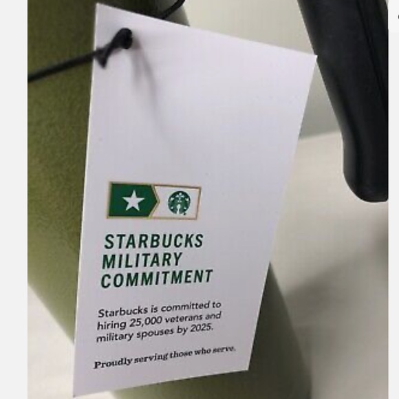 Starbucks Stanley Military Commitment Tumbler, 20 oz - Picture 5 of 7